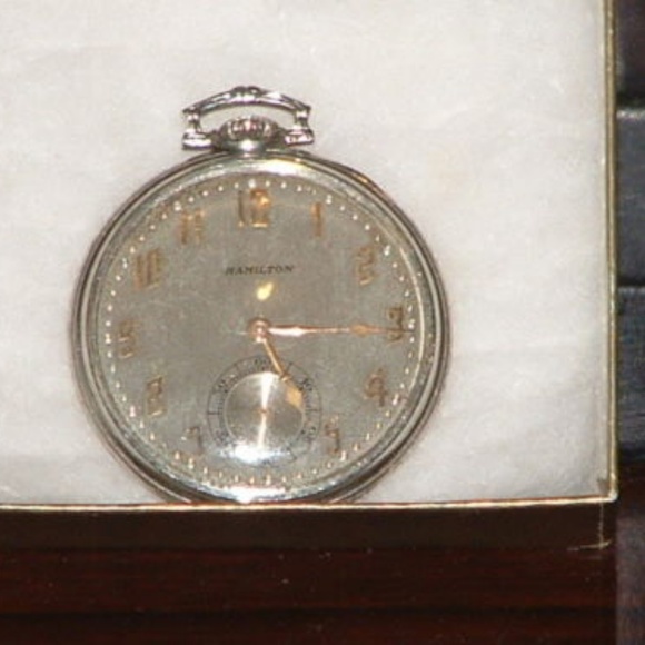 1928 Hamilton Heavy 18kt White Gold Watch - Picture 2 of 8
